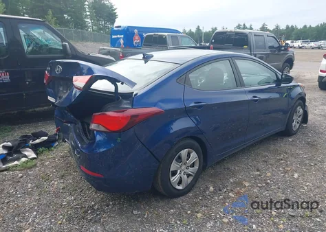 2016 Hyundai Elantra Se из США, поврежденный, VIN 5NPDH4AE7GH664692